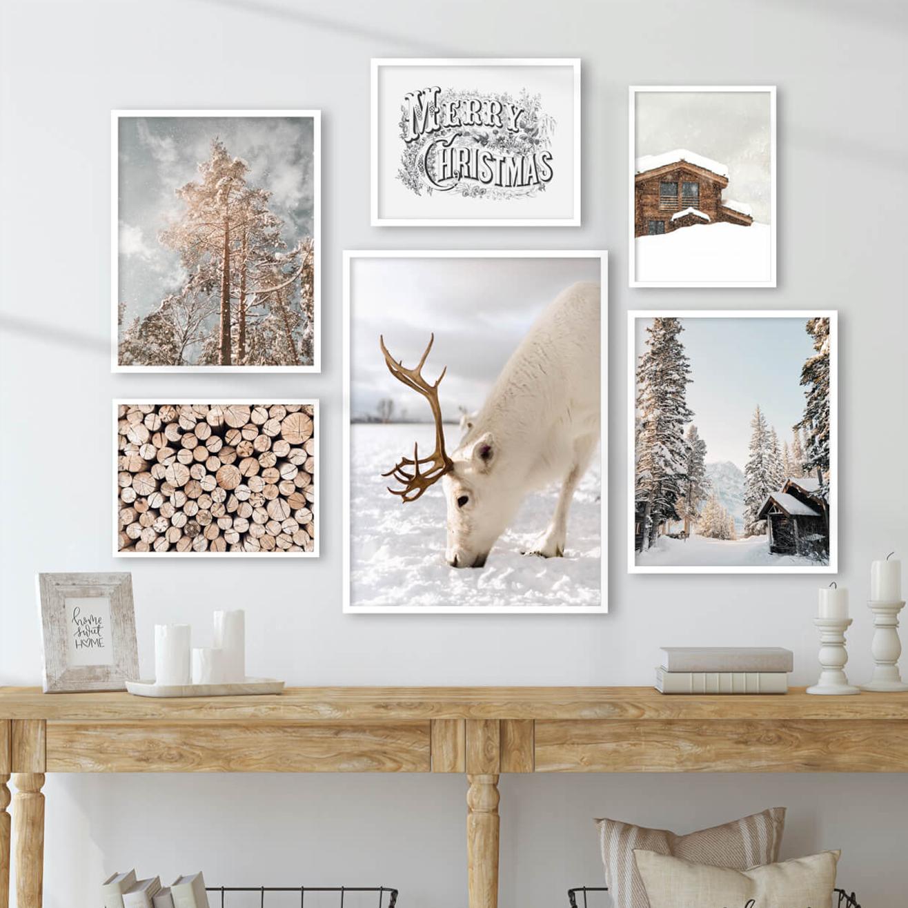 Набір постерів "Ранкова зима у білих кольорах" Набір постерів "Ранкова зима у білих кольорах"