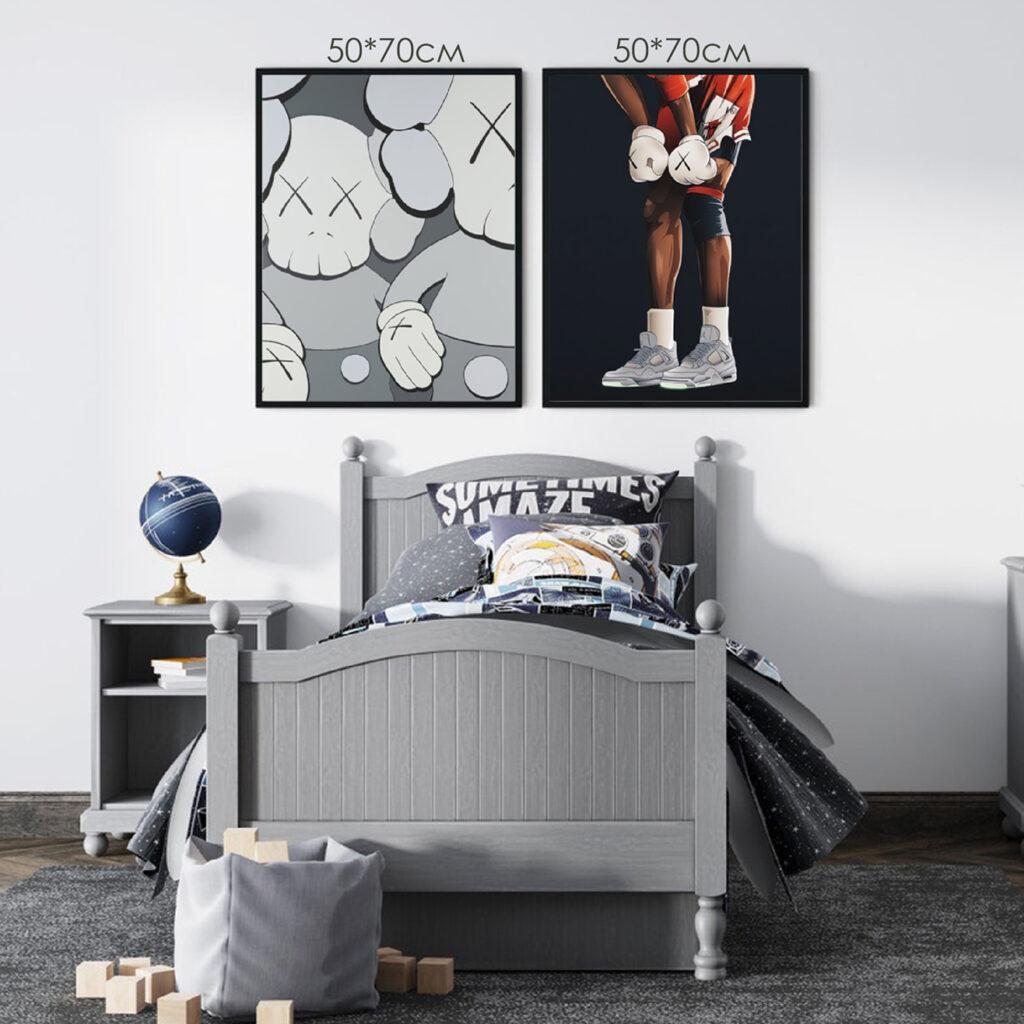 Набір постерів "Kaws Double" Набір постерів "Kaws Double"
