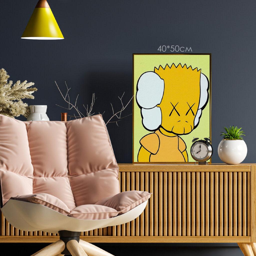 Постер "Kaws Yellow" Постер "Kaws Yellow"
